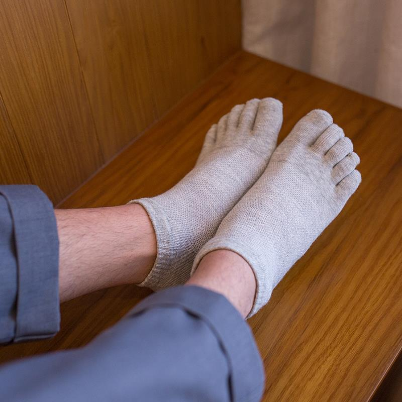 Free sample China Factory Cheap Unisex 5 Toe Socks 100% Cotton Summer Mesh Five Finger Socks