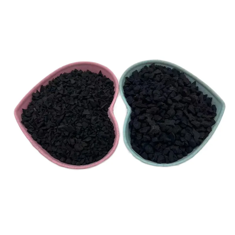 Wholesale black rubber granules Rubber powder School playground square filled with black rubber granules