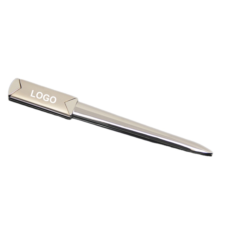 Metal Zinc Alloy Chrome Plated Long Envelope Maker Cutter Knife Letter Opener Slitter