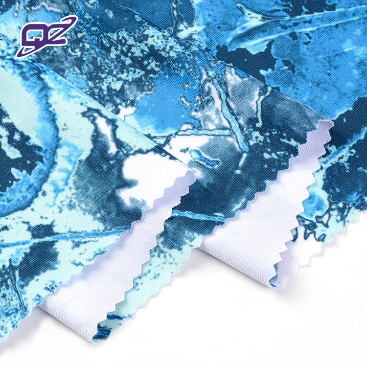 Tie dye Цифровой принт 88% полиэстер 12% спандекс Джерси ткань для йоги спортивная одежда-2020115