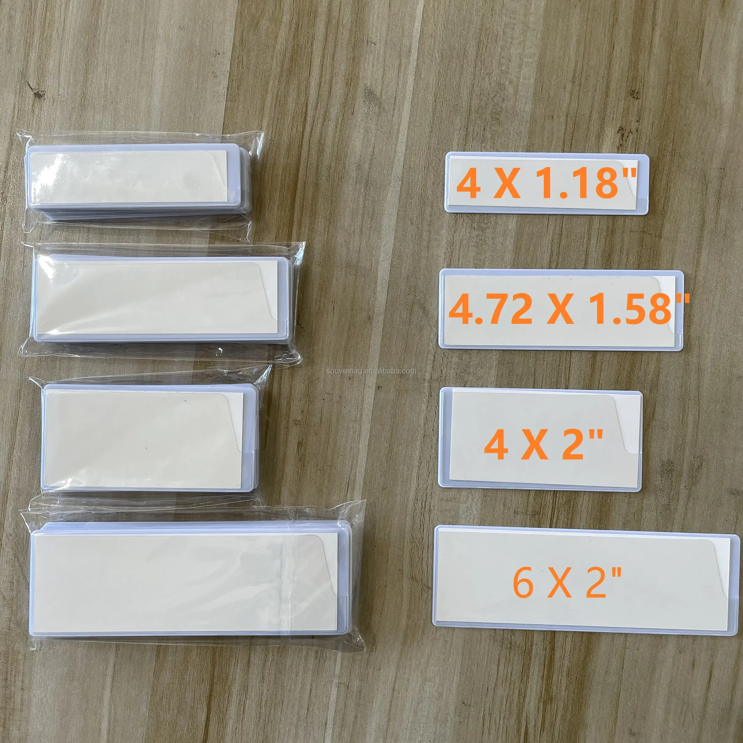 Welded Label Clip Sticker For Non Metal Surface Shelf/Bin Label Holders Easy Change Paper Label Holder