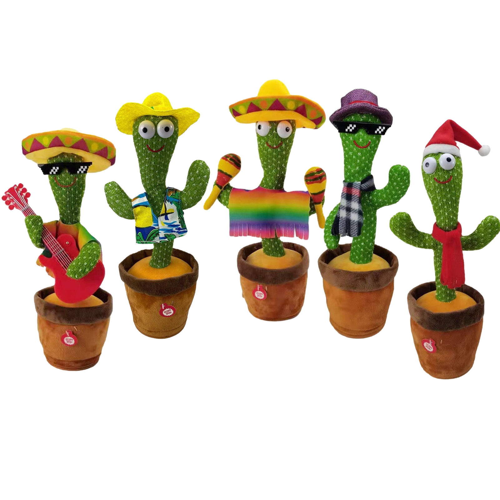 Dancer Cactus Electronic Singing Dancing Cactusl plush toys Funny Cactus Speaker For Children Education Home Decoration