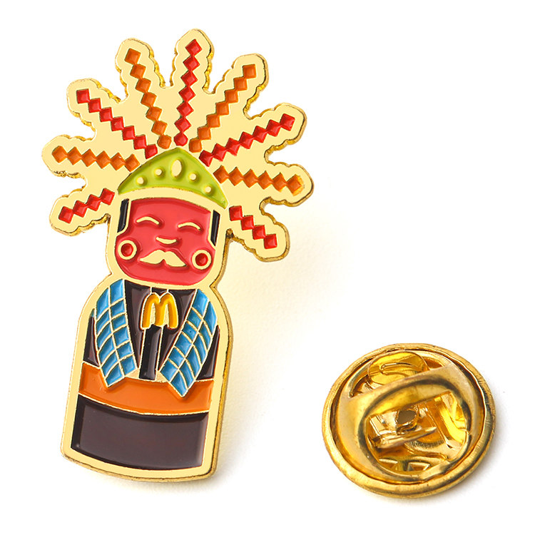 HSQ OEM Factory price cheap custom metal soft enamel cartoon anime pin for sale