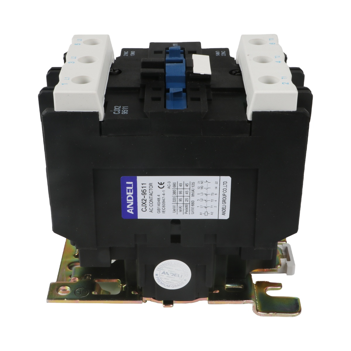 ANDELI контактор переменного тока CJX2-9511 95A 380V Контактор 100a