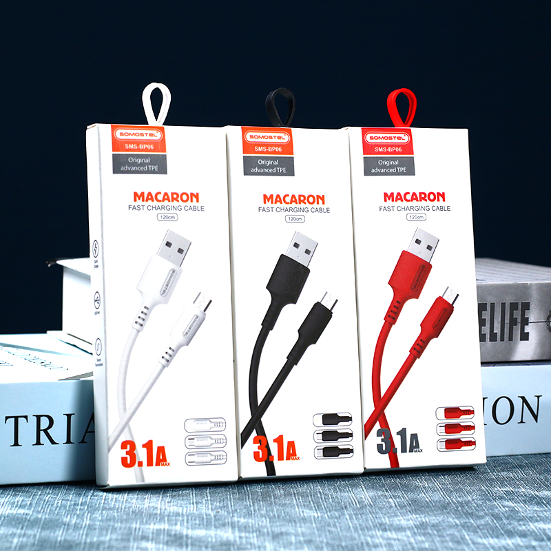 Заводской usb-кабель Somostel для samsung premium v8, кабель для зарядки, а, кабель для быстрой зарядки для iphone, кабель для передачи данных