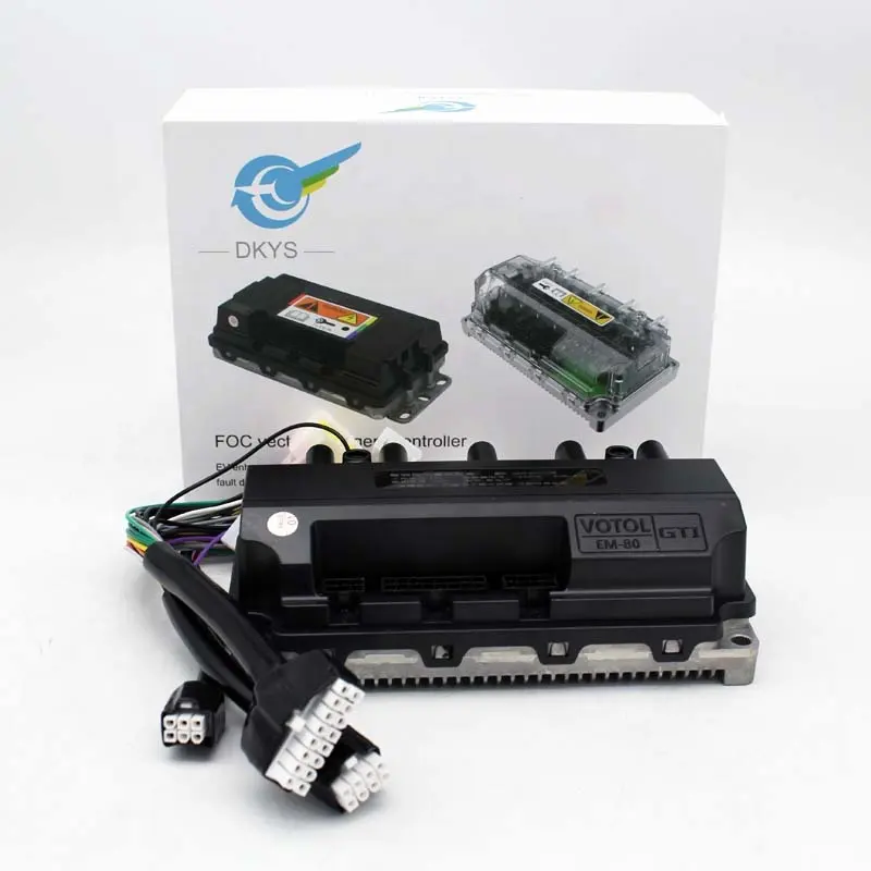 VOTOL electric vehicle electric mosh sine wave 72300S motor controller EM80 self-learning 150A72V black