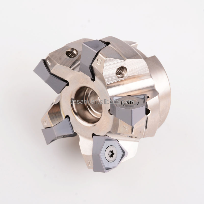 yasam for 6 corner WNMU080608 WNMU 080608 Plane processing milling carbide inserts indexable face mill milling cutter