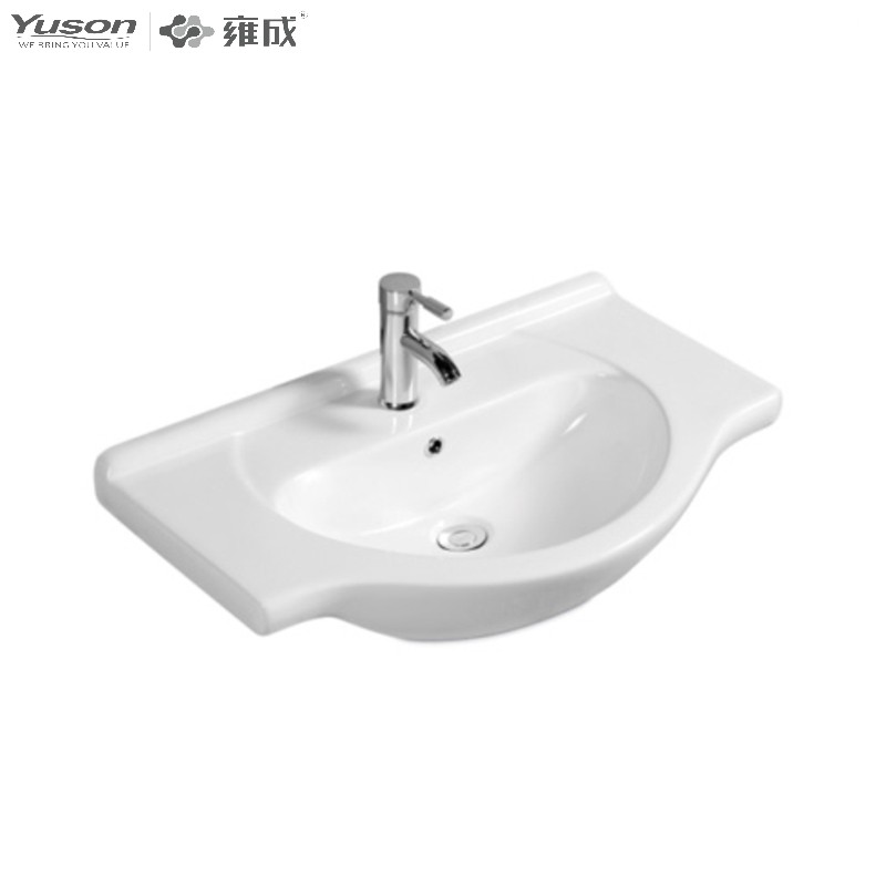 YUSON YS27201-75 белые керамические раковины Европейским сертификатом соответствия, новый дизайн, модные юбки для умывальника
