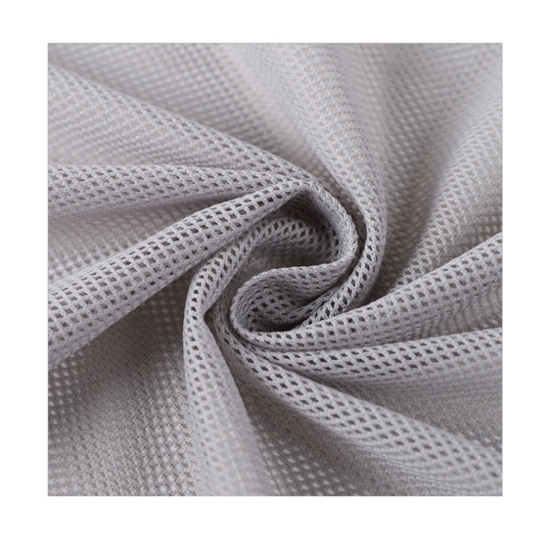 Factory Hot Sale 100% Polyester 2*2 Net Mesh Tulle Fabric For Sportswear Fishnet Mesh Quick Drying Diamond Fabric