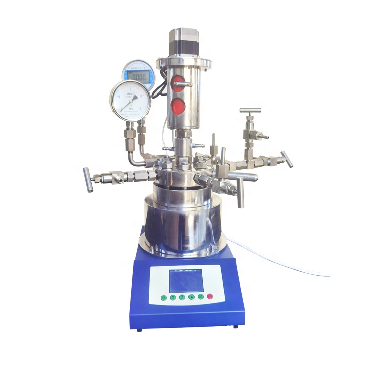 Lab scale magnetic stirrer high pressure hydrogenation reactor