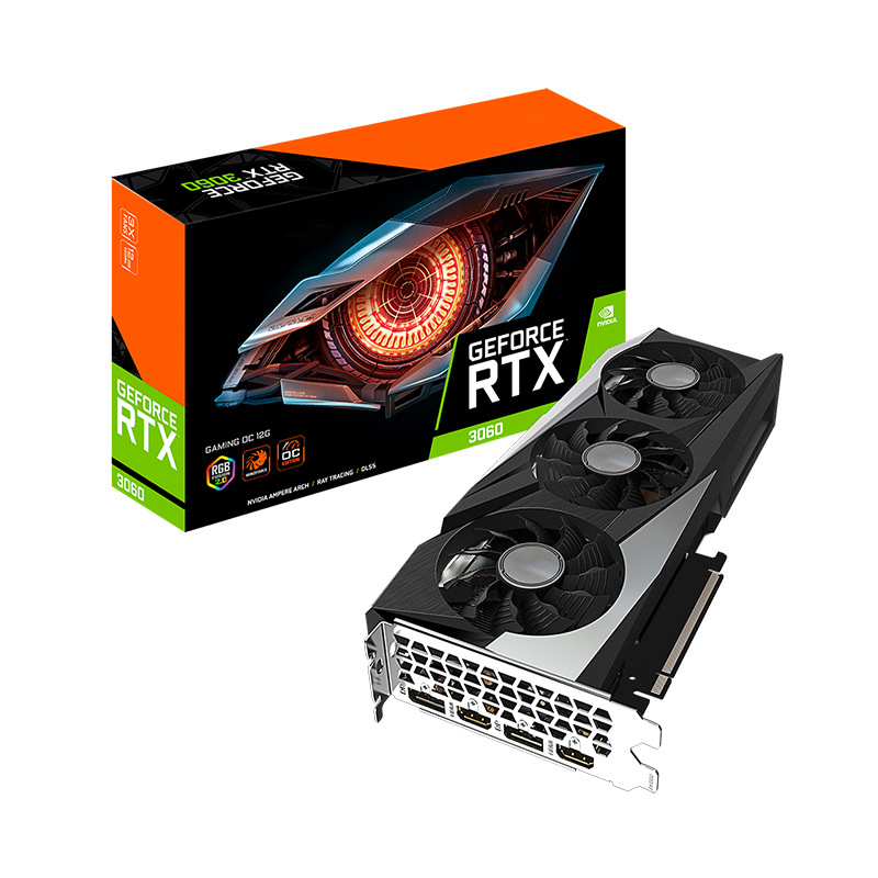 Лидер продаж, видеокарта DDR6 64 бит Gigabyte GeForce 12 2 Гб RTX 3090/RTX 3060, графические карты для компьютерного графического процессора
