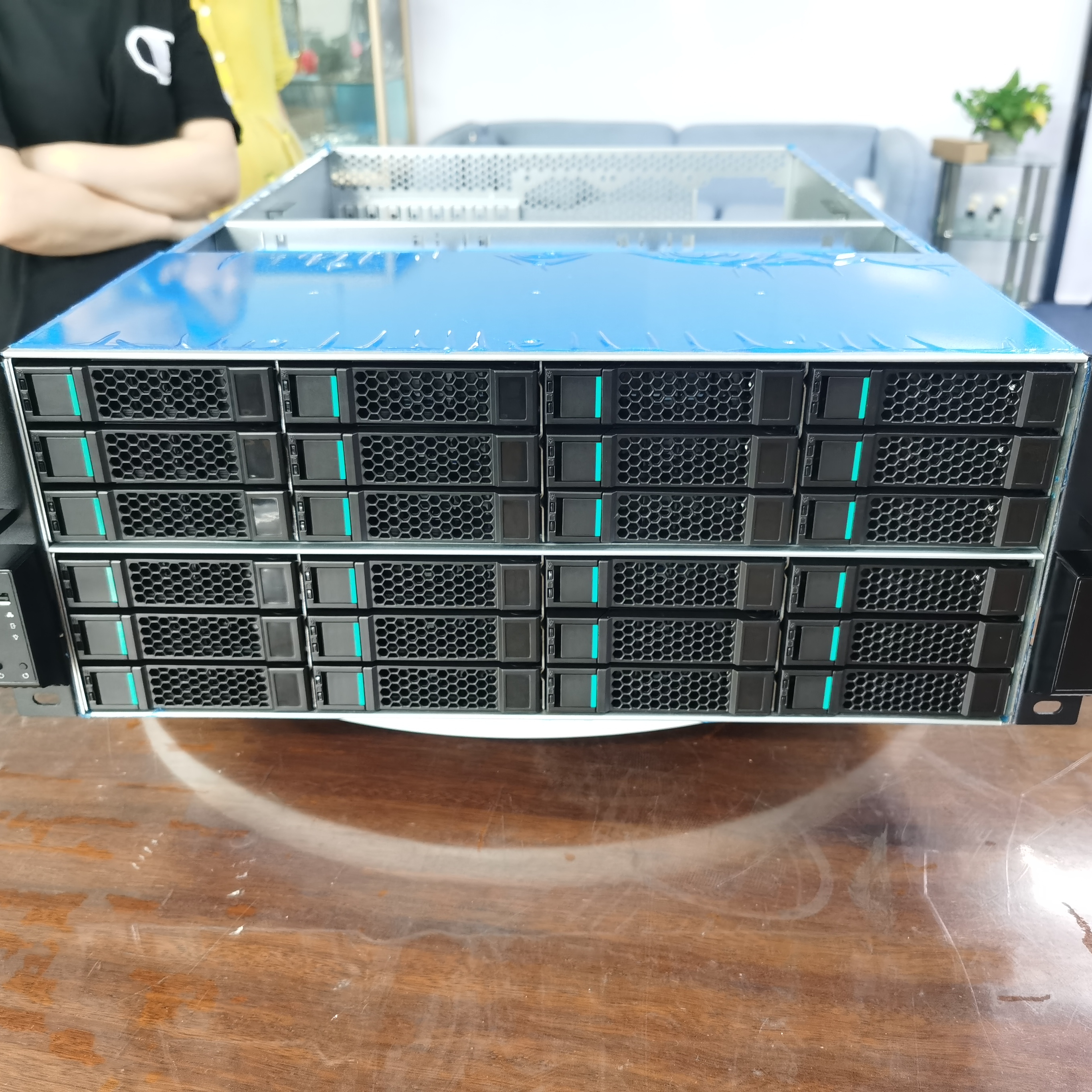 DAOHE IPFS супер огромное хранилище 24 секции Hotswap стойка для сервера с поддержкой Atx блока питания