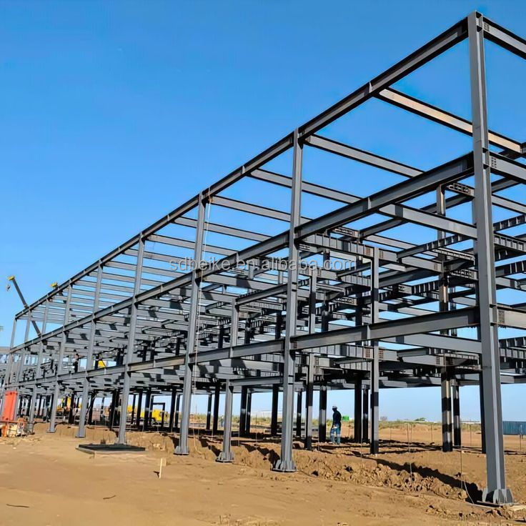 Economic Industrial Pre Engineering Prefab Steel Structure Metal Prefabricated Workshop Factory Warehouse Building