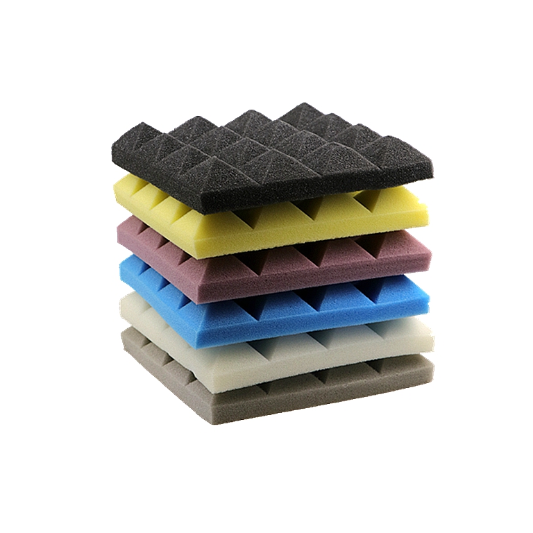 wholesale fire retardant soundproofing tiles high density music recording studio foam pyramid soundproof acoustic foam panels