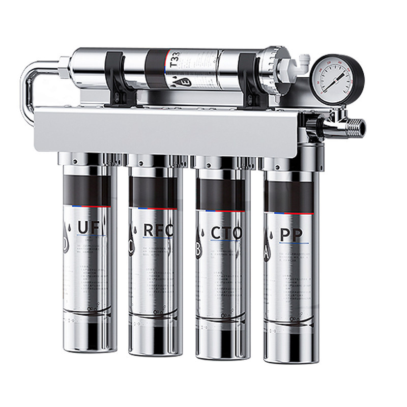 Reduces 99% Chlorine Household under sink 5 stages 304 stainless steel UF water filter purifiers