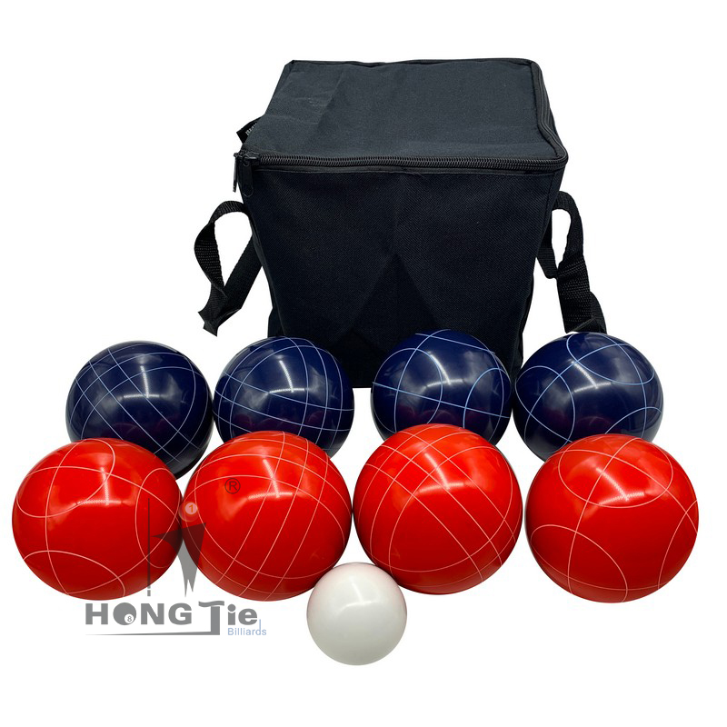 Hongjie резиновый материал наружная игра bocce мяч набор 90 мм