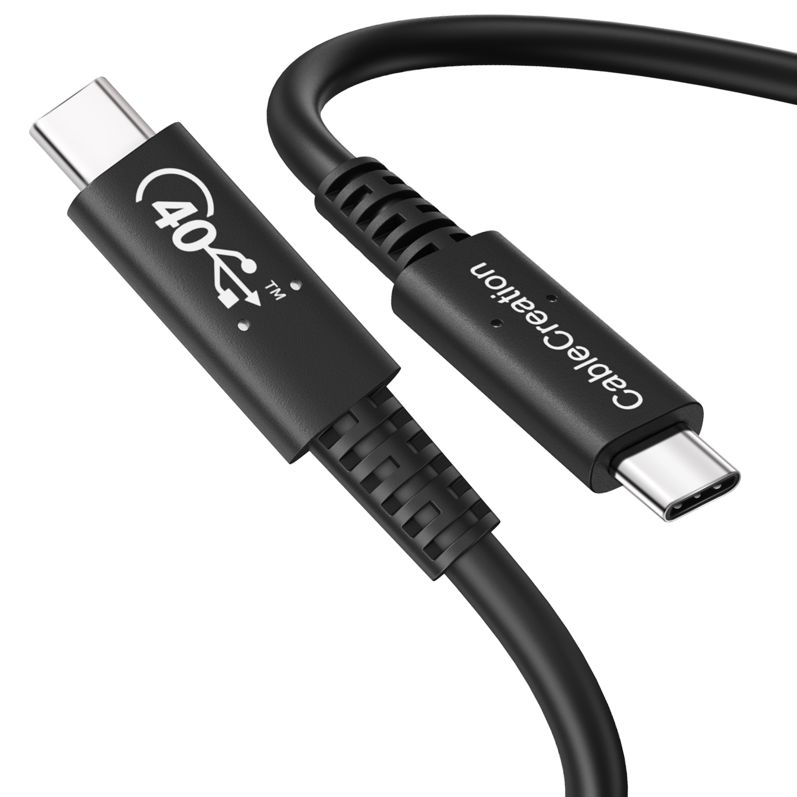 Cablecreation USB-IF Сертифицированный USB4 кабель USB4 Type C кабель 40 Гбит/с 100W поддерживает один 8K 30 Гц или Dual Core 4K @ 60 Гц 2.6FT