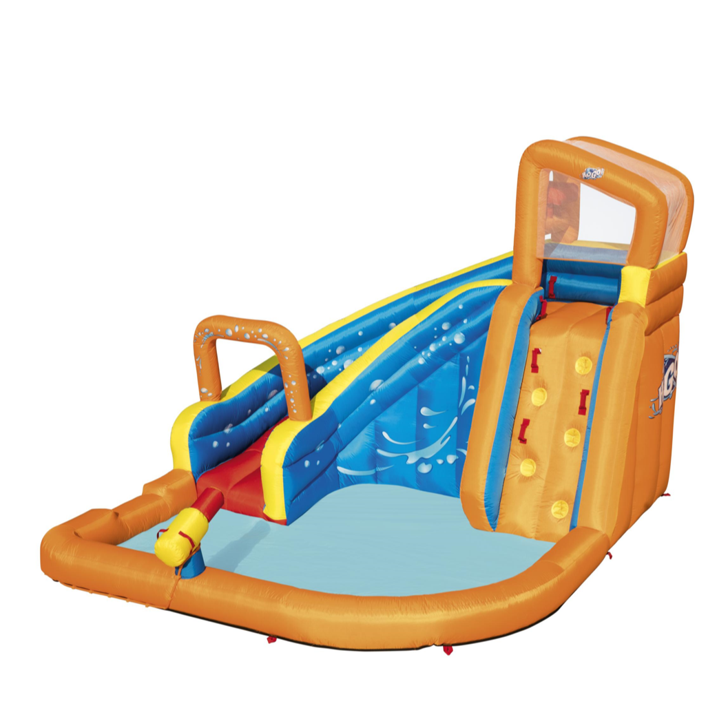Turbo Splash Water Zone With Slides And Sprinkler Outdoor Toy Water Blaster And Climbing Wall water play equipment inflatable