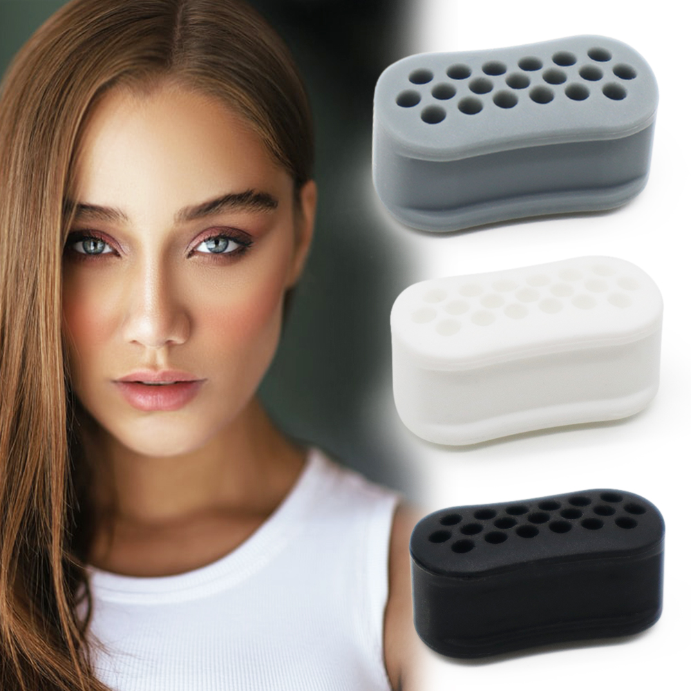portable 2 pcs face slimmer jawliner jaw exercise facial toner facial muscles machine mouth piece silicon jaw exerciser odm