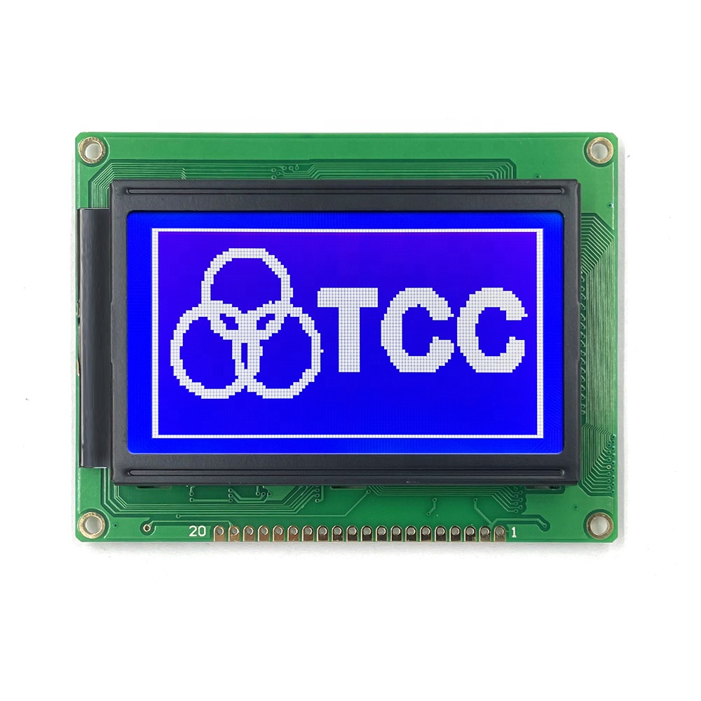 TCC shenzhen 12864 STN/модуль экрана дисплея 3,3 В ST7920 20pin 128x64 Графический ЖК-дисплей
