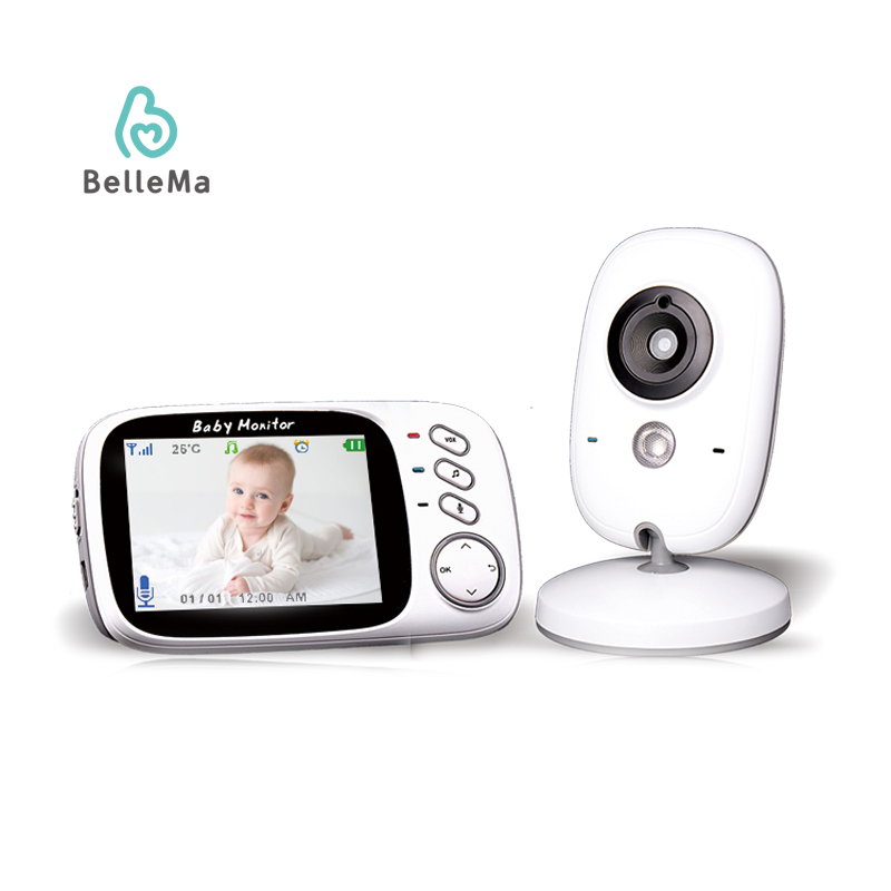 ЖК-экран 3,2 дюйма инфракрасное ночное видение видео Babyphone радионяня с камерой и аудио
