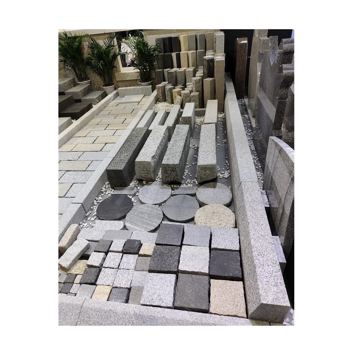 Cheap G603 White Grey Granite Outdoor Kerbstone Road Side Border Curb Stone