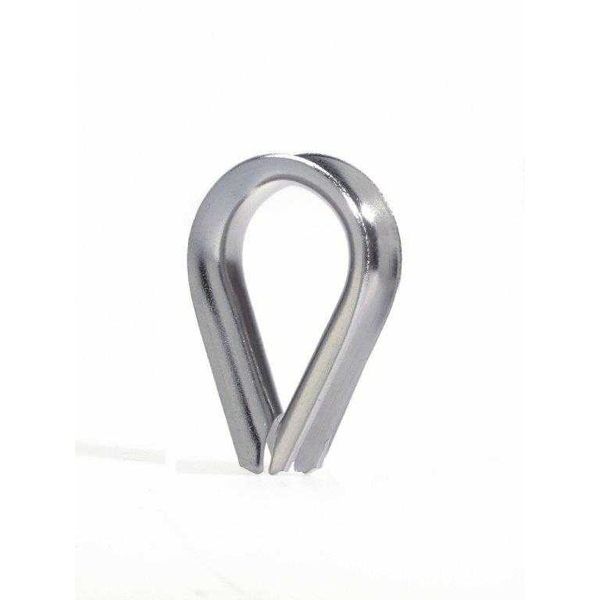 304/316 Stainless Steel Cable Thimble European Standard High Polished Wire Rope Thimble