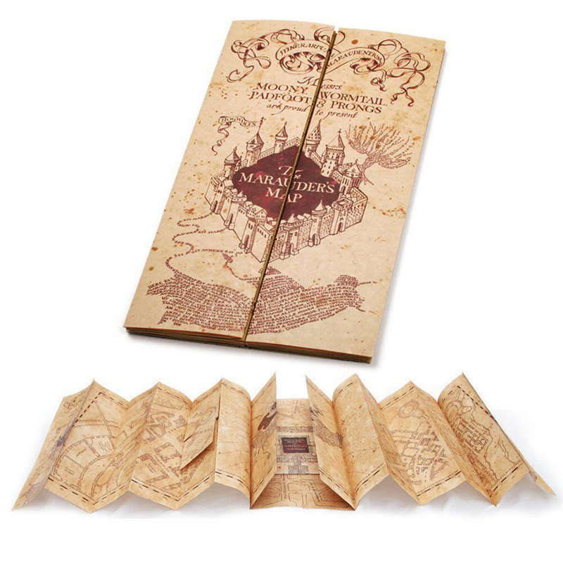 2021 Marauder карта волшебник фильм Волшебные трюки серия Harry Potter Marauder карта