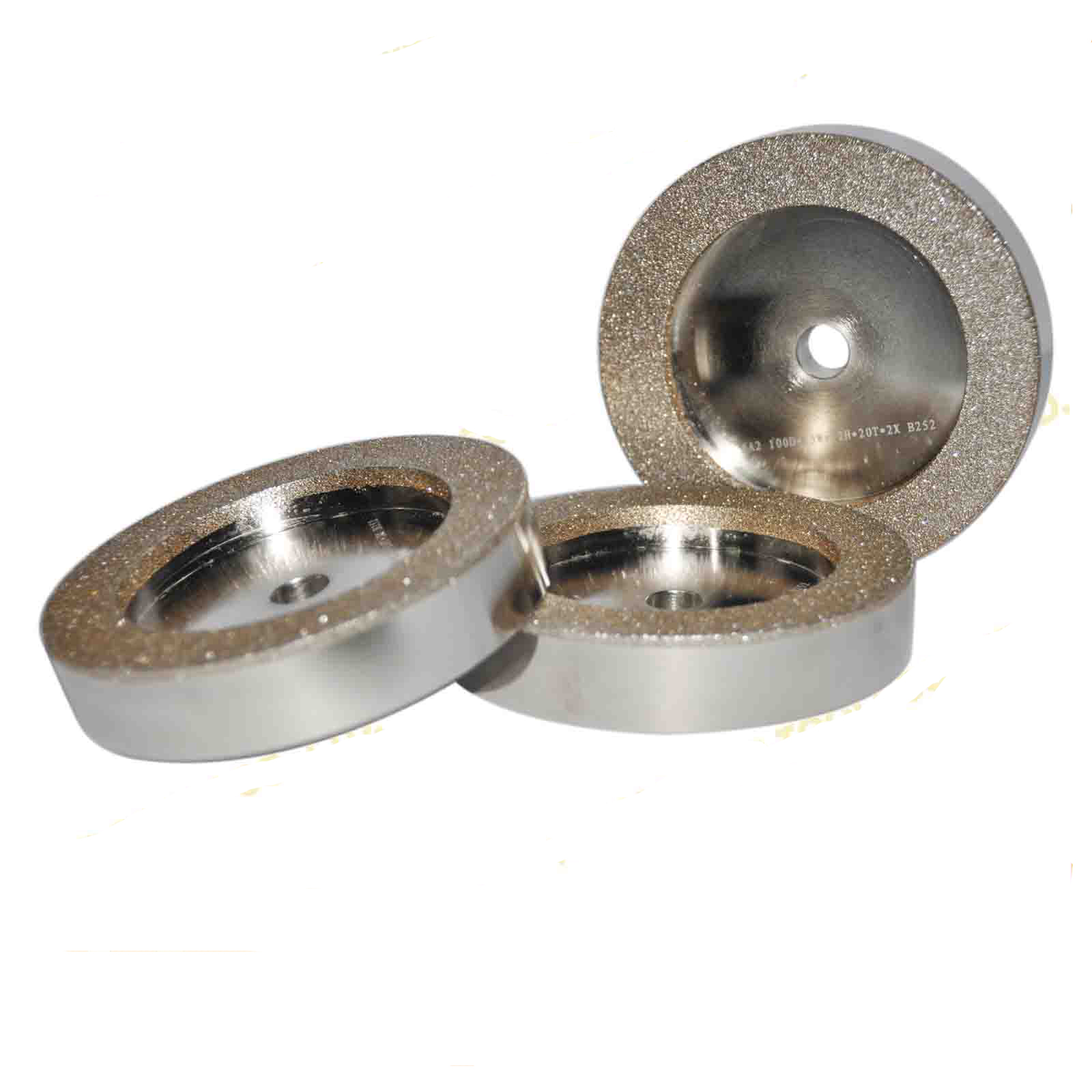 fast resharpening electroplated coarse and fine grit abrasive wheel for carbide tools PCD PCBN cutting insert woodturning tools
