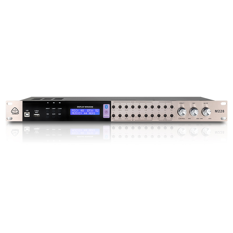Professional dsp Audio pre-effects system for Karaoke M228 Pro