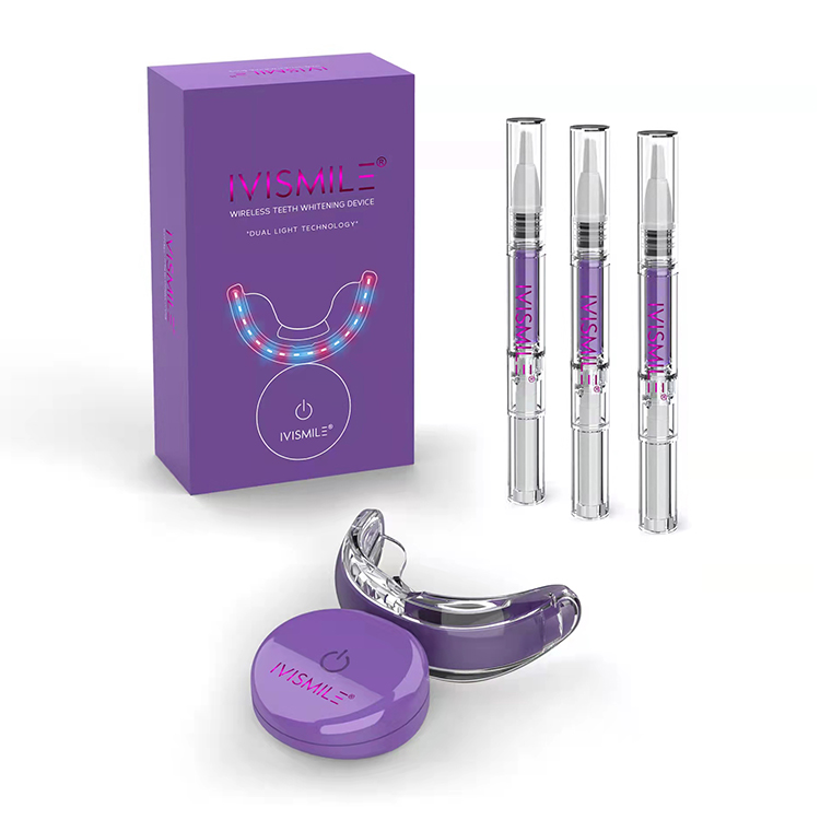 IVISMILE No Sensitivity Pap Tooth Whitening Led Home Kits Wholesale Laser Custom Teeth Whitening Kits