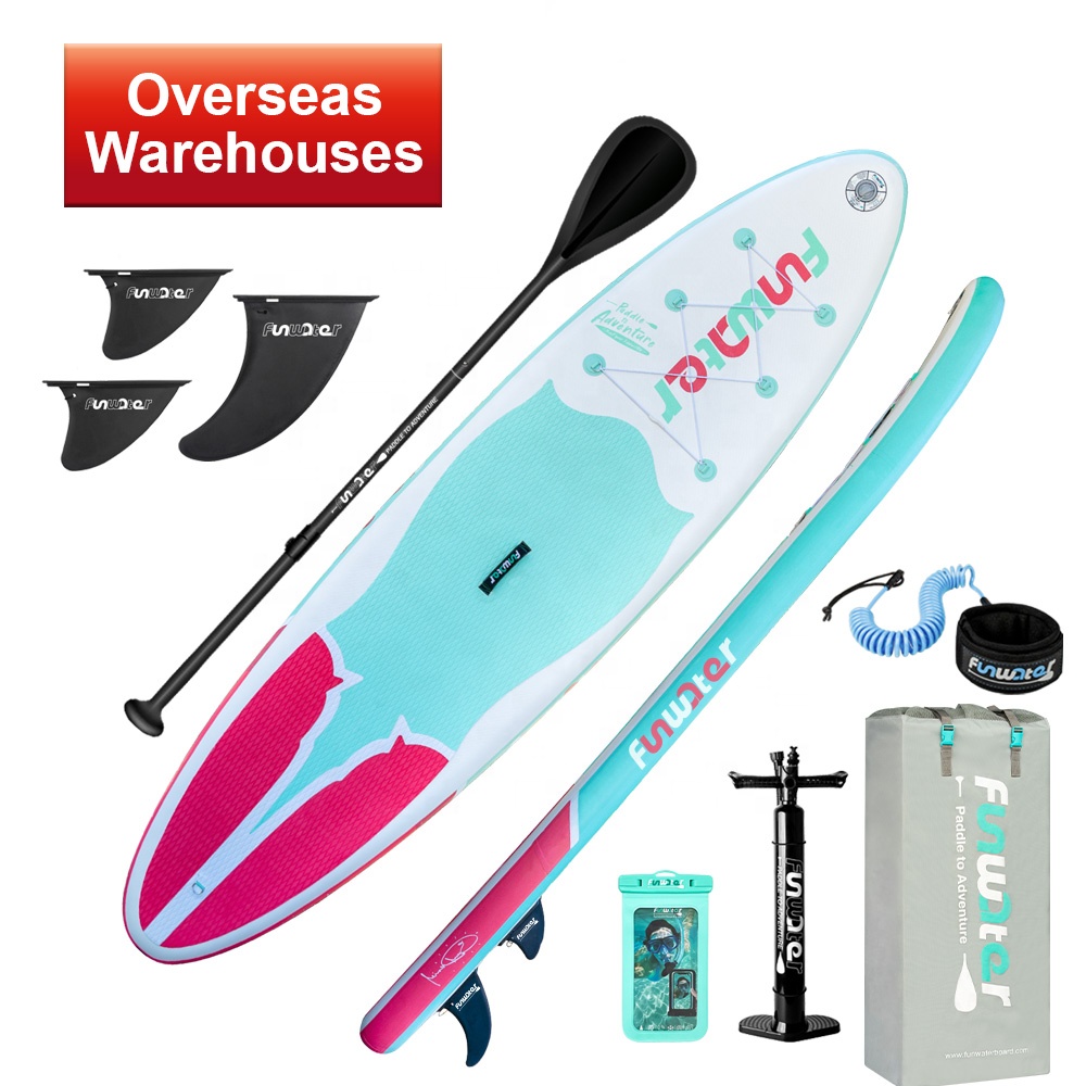 FUNWATER дропшиппинг sup склонная весла доска надувная пластмассовая доска для серфинга дешевый paddleboard