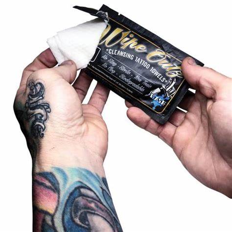 Tattoo Cleaning Supply Disposable Cleaning Wipes/biodegradable Tattoo Aftercare Wipes Adults Flowpack Provide Non-woven 2 Years