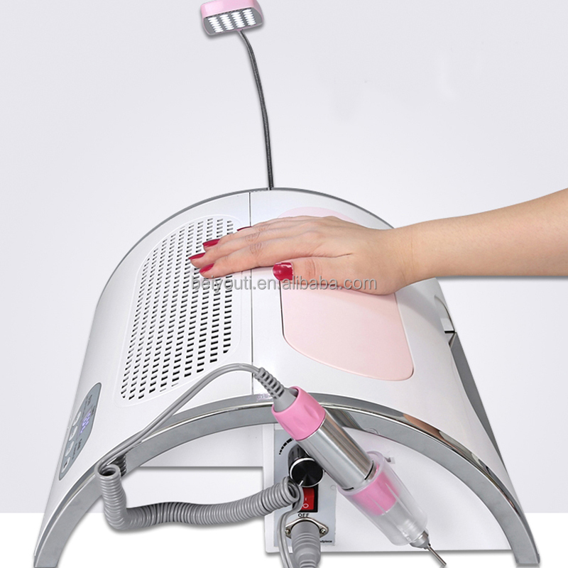 amazon best sellers manicure 6 in 1 nail machine desk led lamp nail drill bits dust collector