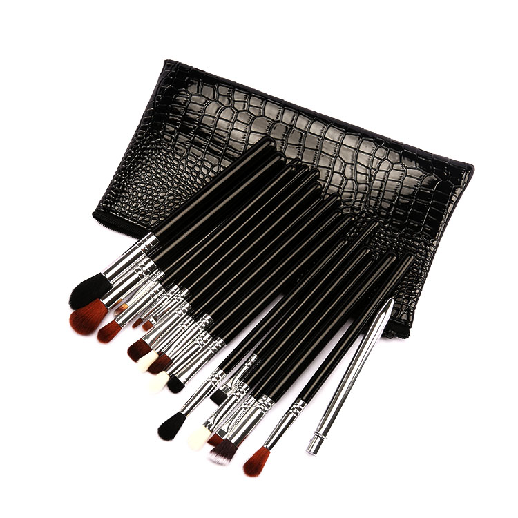 Частная этикетка 19 PCS highlight, губ, подводка для глаз, тени для век макияж кисти набор