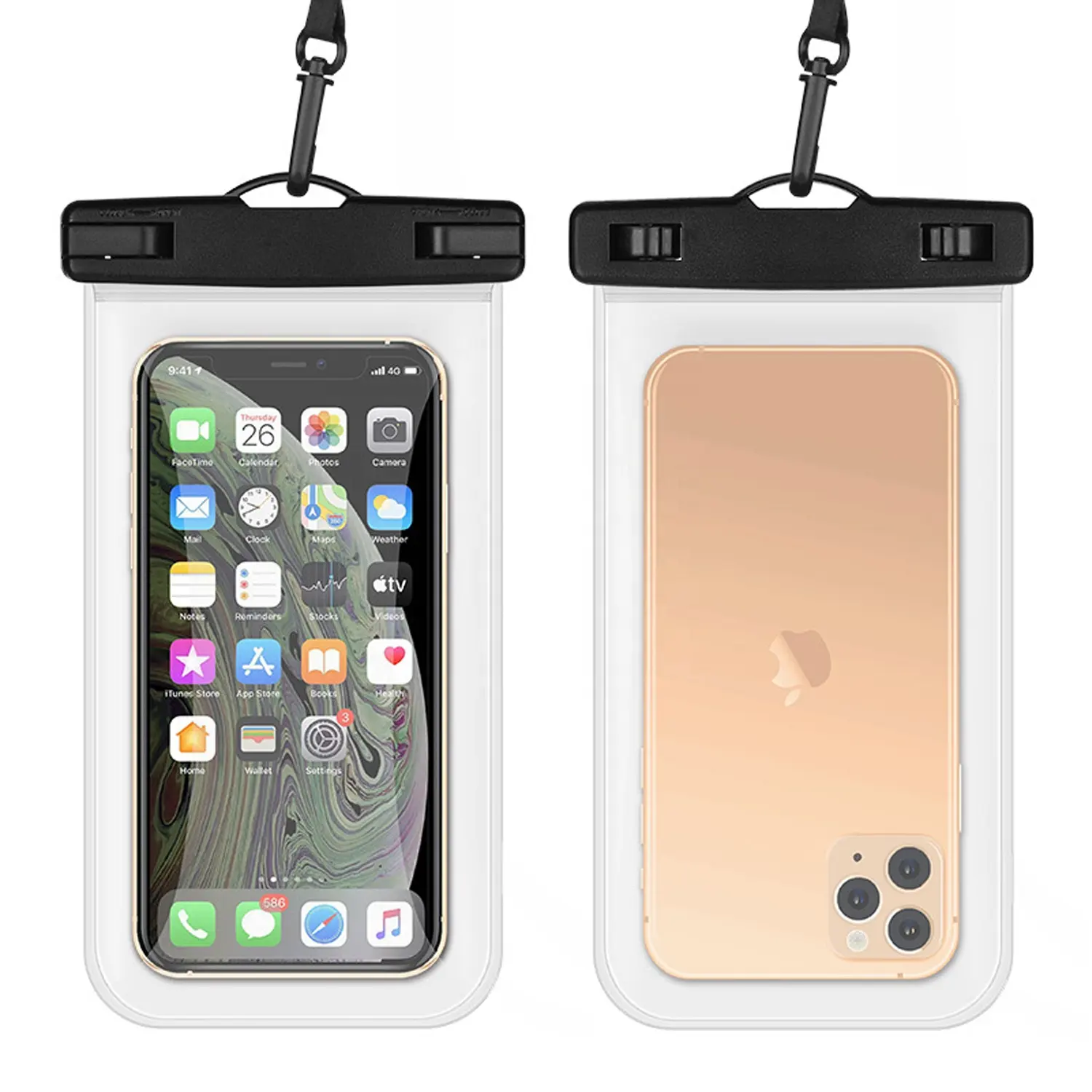Universal Waterproof Phone Case, Water Proof Phone Pouch Bag, 7'', IPX8 Waterproof
