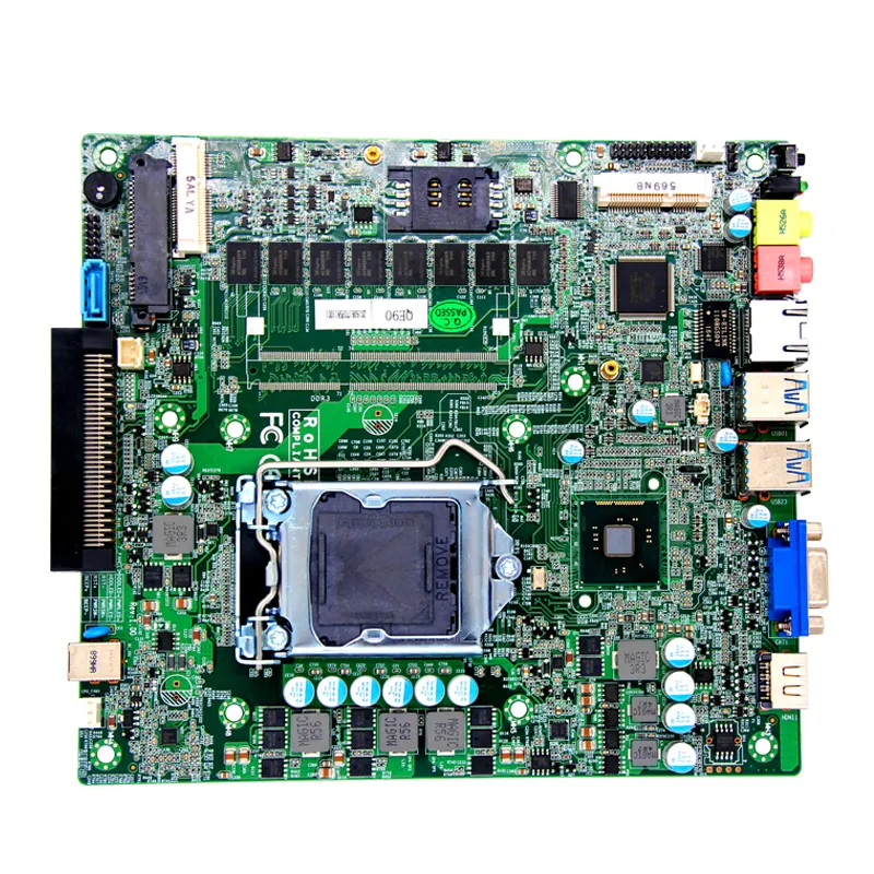 2019 low price H81/Z81chipset LGA1150 processor ops mini pc motherboard support wide voltage 12-19V onboard 4G ram