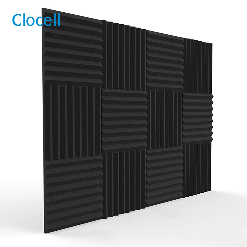 Clocell 12 упаковок 30 см X 30 см звукоизоляционные звукопоглощающие настенные студийные звукоизоляционные акустические панели из пенопласта