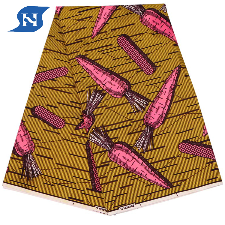 Cheap Price African Fashion Royal Blue And Gold High Quality Super Print Wax Polyester Fabric