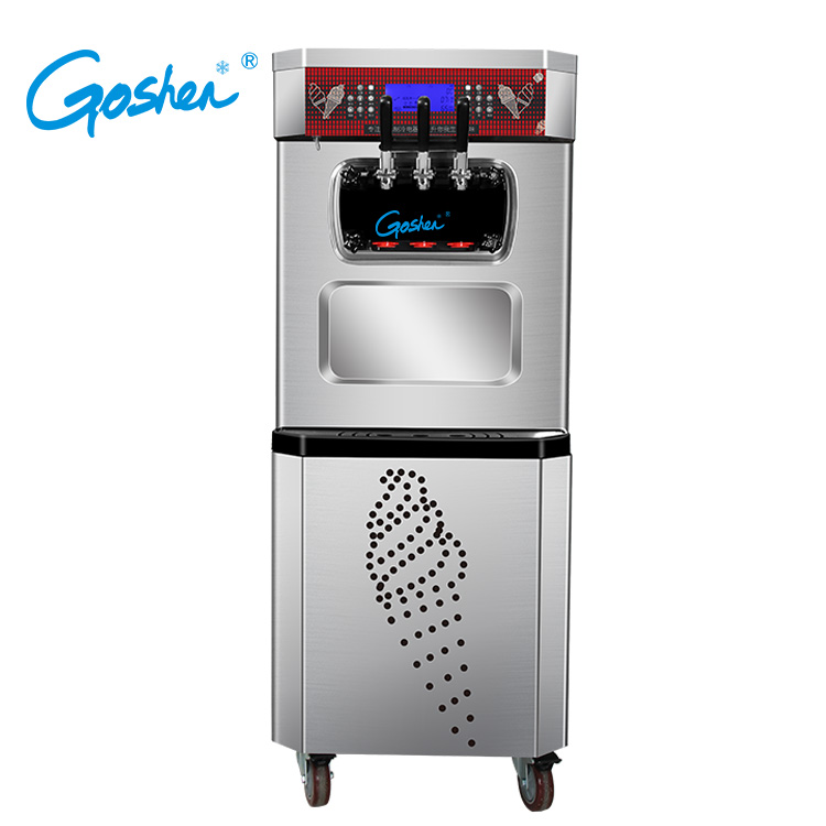 Goshen 3 вкусов самоочистки агрегат для производства мягкого мороженого машины Фруктового мороженого машины