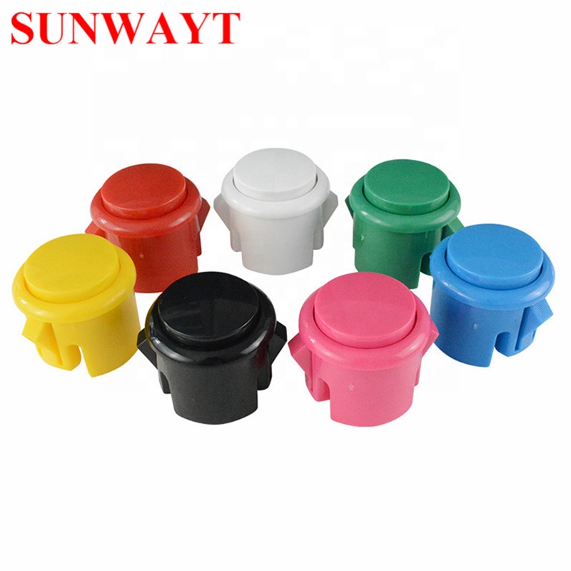 Baolian Factory direct wholesale 30mm SANWA style momentary button switch arcade game push button with built in microswitch