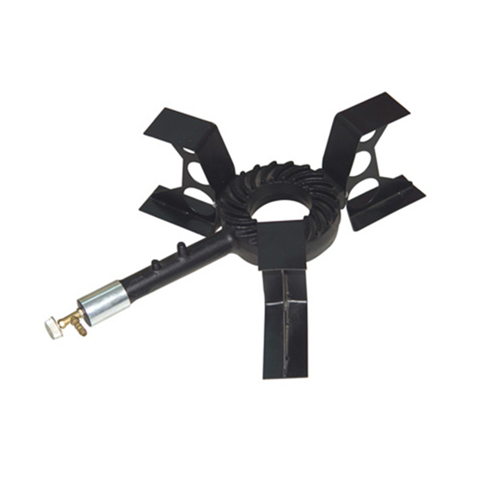 Energy saving kitchen stove three feet to support cast iron burner