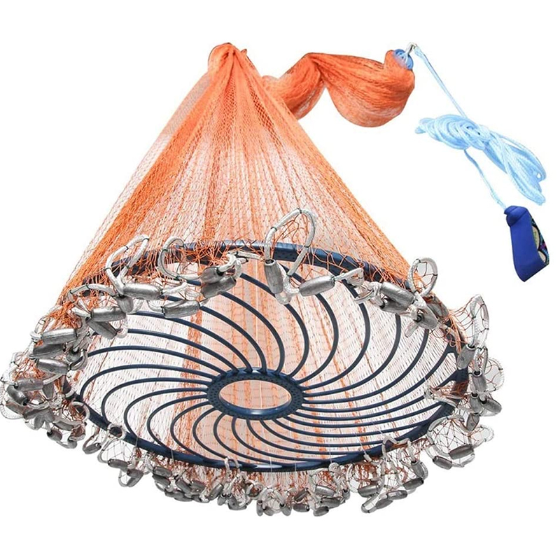 hand throwing cast net heavy duty cast net for bait trap fish nets