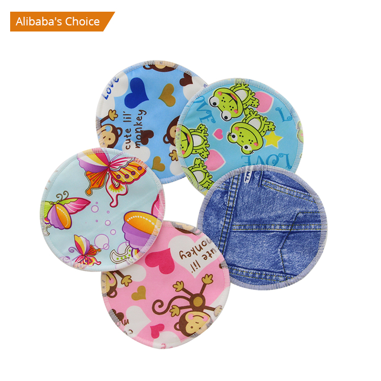 Customize 3 Layer Reusable Breast Pads Bamboo Maternal Nursing Breast Pads