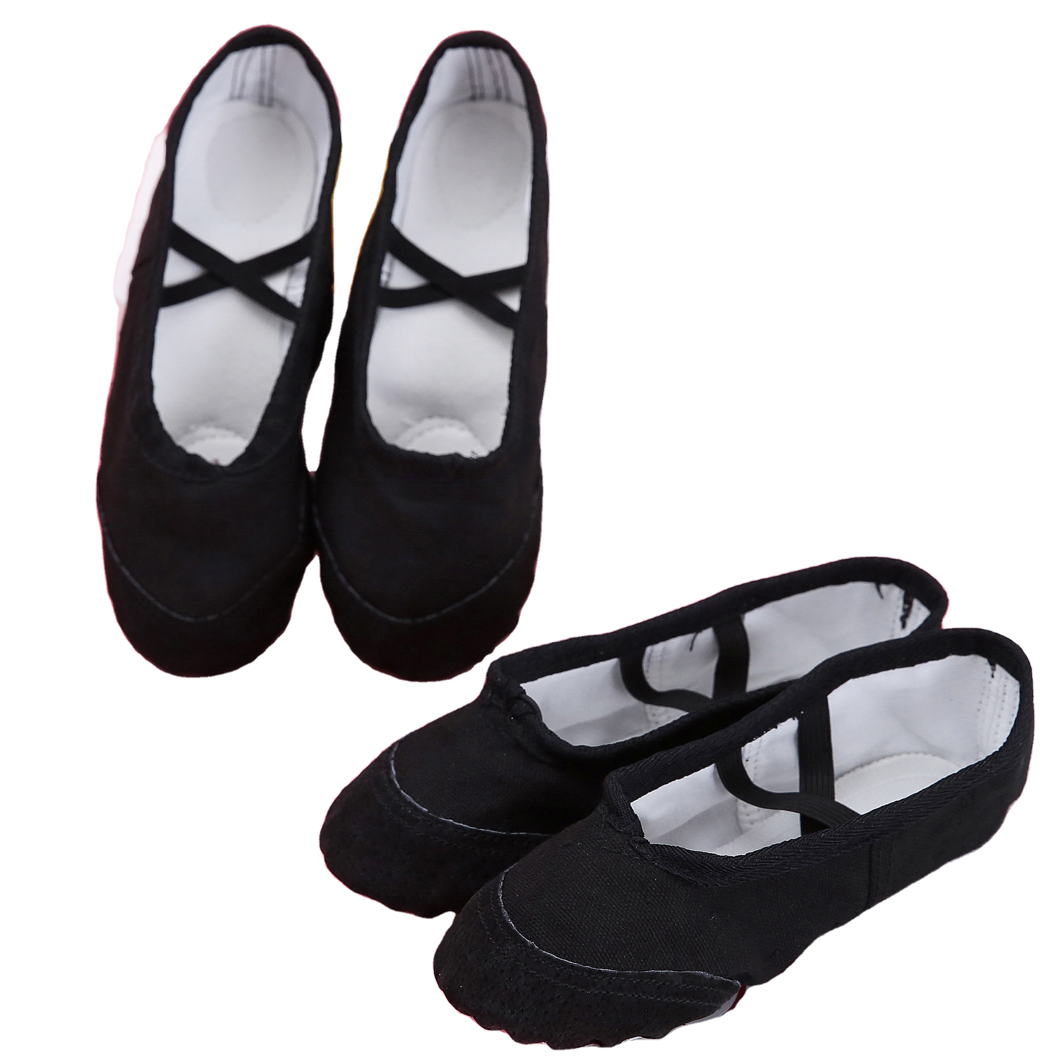 Dance shoes soft sole exercise shoes leather toe dance shoes made in