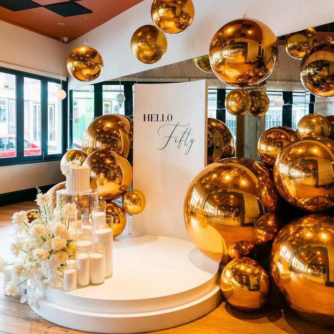 Hot Selling Product 2025 Wedding Centerpieces Christmas Decorations Outdoor Inflatable Mirror Balls Inflatable Balloon