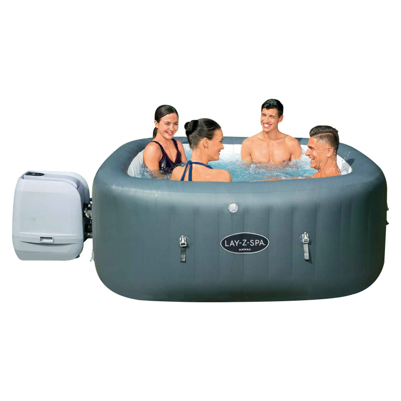 Распродажа, BESTWAY LAY Z SPA HYDROJET PRO, надувная Массажная светодиодная гидромассажная Ванна для Гавайских отелей, модель на 4-6 человек