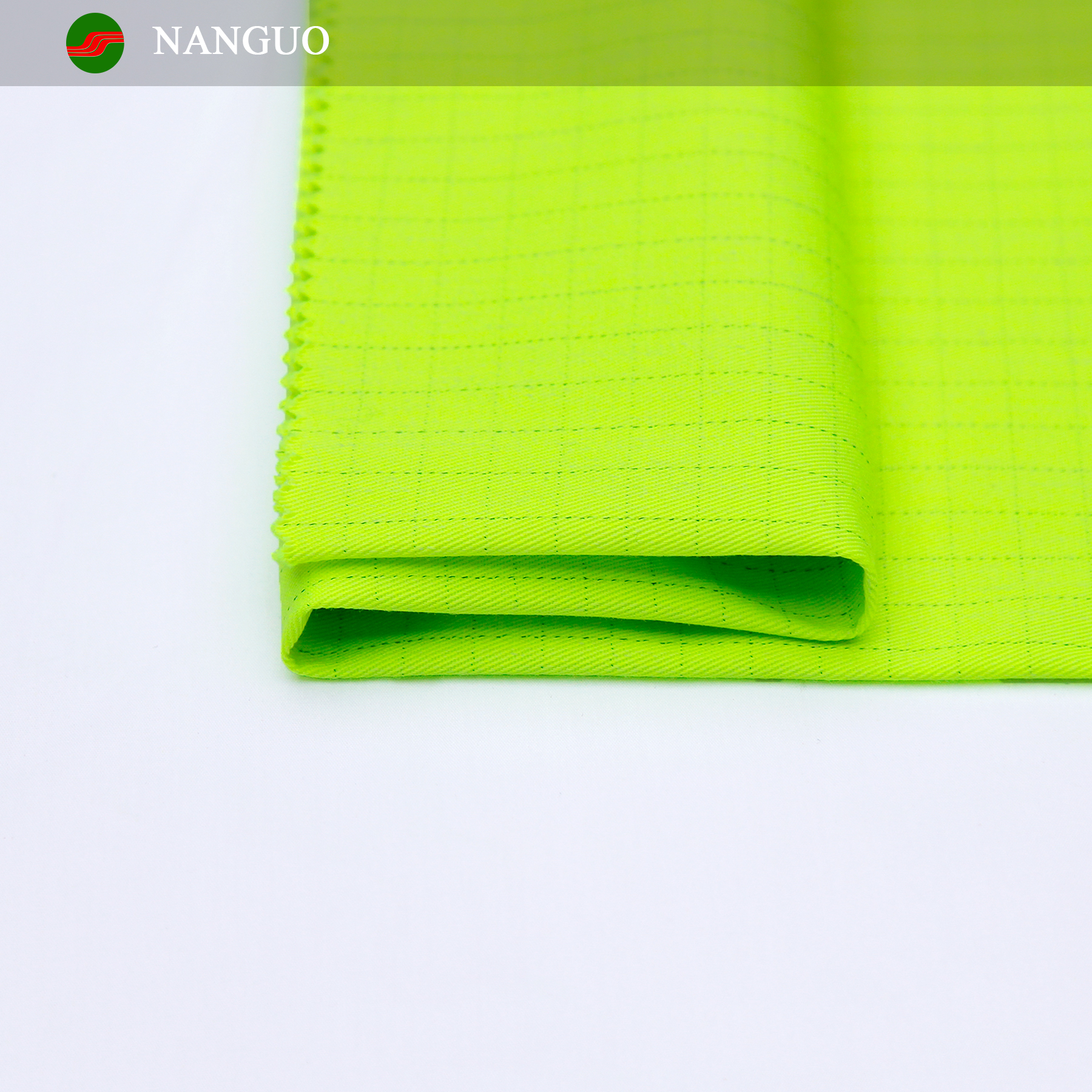 Nanguo TC 80% polyester 20% cotton anti static grid 32x32 130x70 150gsm workwear Grids Anti-static fabric