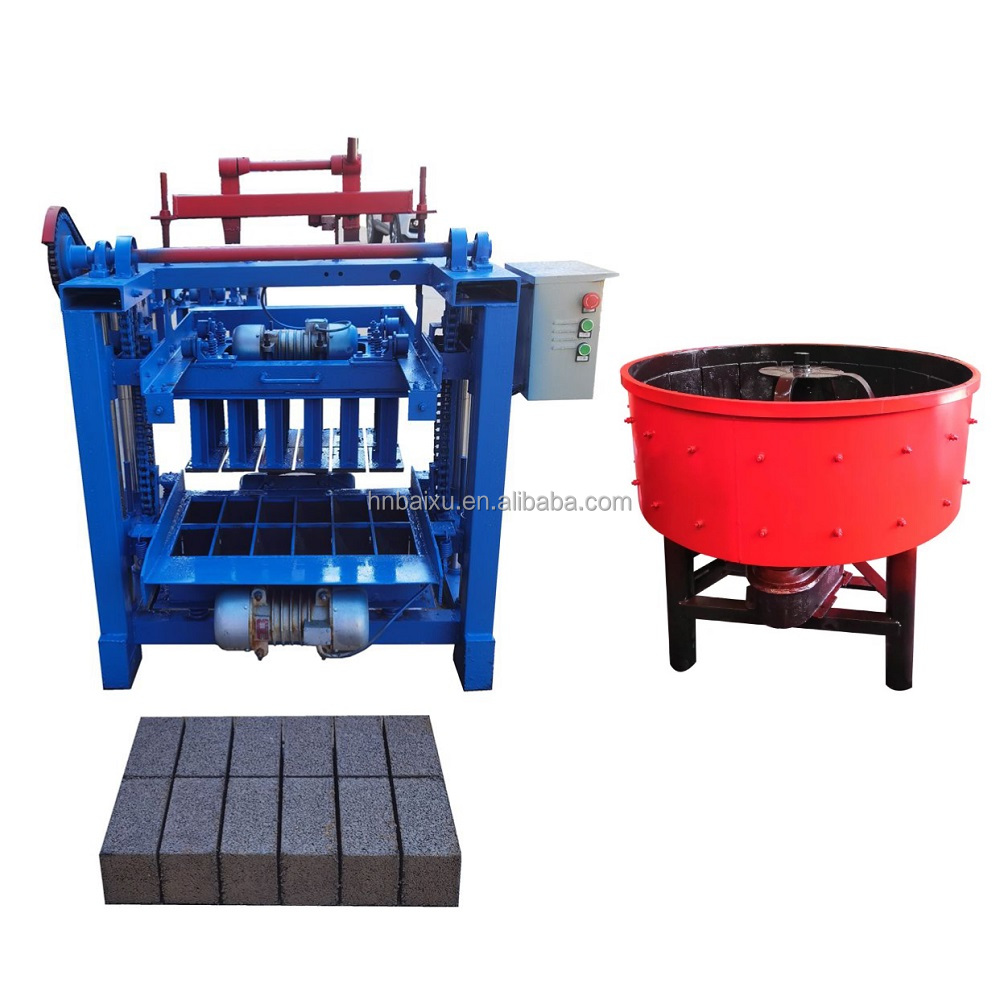 low cost solid interlocking block brick moving automatic lifting hollow brick machine