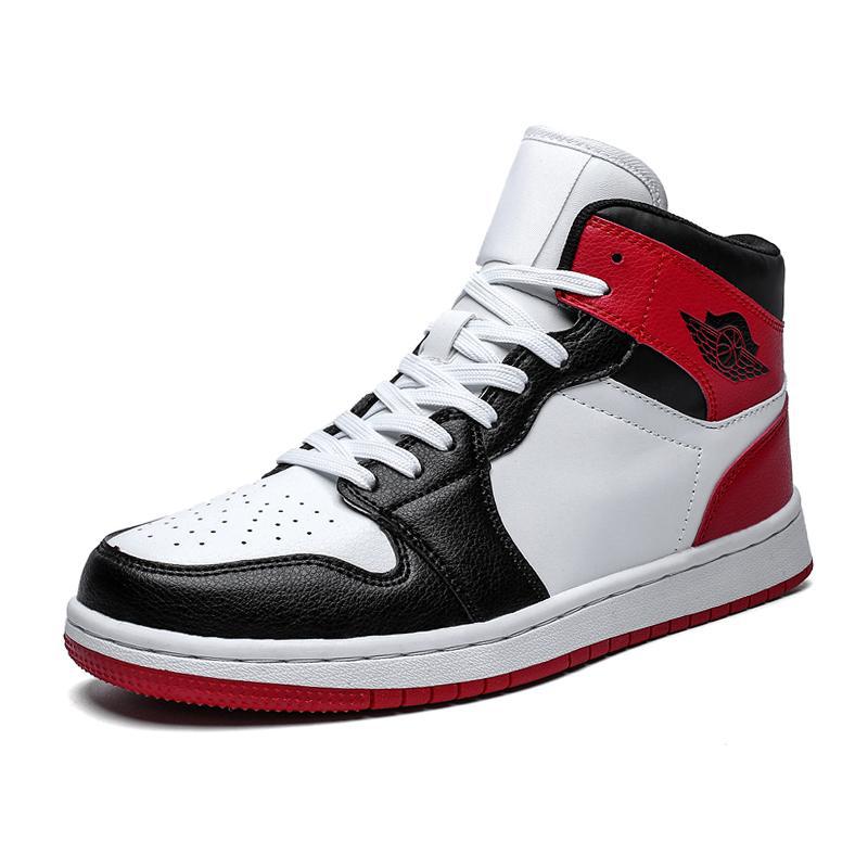 Высококачественные мужские и женские Кроссовки AJ 1 из Чикаго с черным носком кожаная спортивная баскетбольная обувь для мужчин